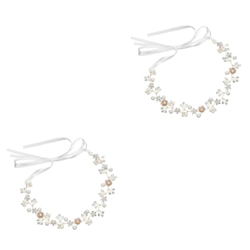 DEARMAMY 2 Stck Verstellbares Braut Haarband mit Perlen und Strass Handgefertigtes Blumenhaarband für Damen Haarschmuck Accessoire für Hochzeit Party und Festliche Anlässe DEARMAMY 2 Stck Verstellbares Braut Haarband mit Perlen und Strass Handgefertigtes Blumenhaarband für Damen Haarschmuck Accessoire für Hochzeit Party und Festliche Anlässe von DEARMAMY