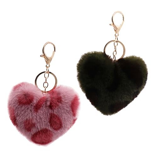 DEARMAMY Schlüsselanhänger Herzform Lanyards Stilvoller Schmuck Für Damen Dekorative Kette Zufällige Farbe von DEARMAMY