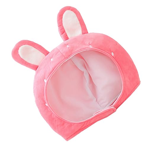 DEARMAMY 2 Stk Obsthasen-kopfbedeckung Partyhüte Für Kinder Neuheitskostüm Häschenohrkappe Plüsch Partyhut Hasenohr-move-hut Hasenohrenmütze Party-kopfschmuck Rosa Plüsch Und Pp Baumwolle von DEARMAMY