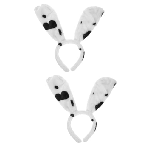 DEARMAMY 2 Stk Stirnband mit Tierohren Hundeohren Kostüm Mithelfer Zubehör für den Abschlussball Haarschmuck mit Tierohren Kostümzubehör mit Tierohren Kugel Haarband Festival-Haarschmuck von DEARMAMY