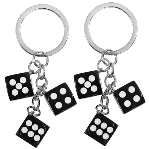 DEARMAMY 2er-Pack Würfel-schlüsselanhänger Süßer Schlüsselanhänger Würfel-schlüsselring für Jungen und Männer Kreative Schlüsselanhänger von DEARMAMY