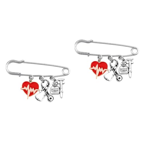 DEARMAMY 2 Stück Arzt Und Krankenschwester Brosche Boutonniere Anstecknadeln Krankenschwester Anstecknadel Krankenpflege Anstecknadel Anstecknadel Für Frauen Jeans Anstecknadel von DEARMAMY