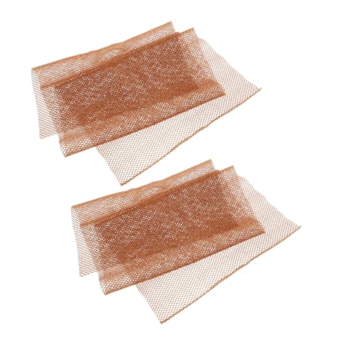 DEARMAMY 2 Stück Badetuch Körper Entfernung schrubben Zurück Peeling-Tool für den Rücken Peelingzubehör für das Bad Badetücher Bad Rückenschrubber Badezubehör Nylon Coffee von DEARMAMY
