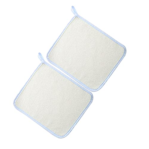 DEARMAMY 2 Stück Bubble Face -Waschkleid Gesichtswäscher abgestorbenes Hauttuch entfernen Gesichtstuch Badetuch Beige von DEARMAMY