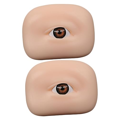 DEARMAMY 2stücke Silikon-make-up-trainingsbrett Für Augenbrauen Und Lidschatten Künstliche Haut Für Übungszwecke Wiederverwendbares Praxis-tool Für Make-up-einsteiger von DEARMAMY