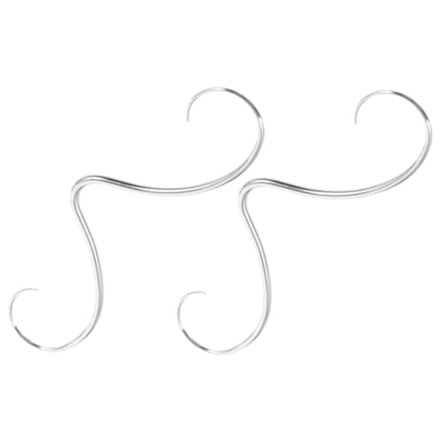 DEARMAMY 2 Stück Edelstahl Septum Nasenringe Herren Damen Mustache Design Langlebig Komfortabel Modisch für Party Hochzeit Alltag von DEARMAMY