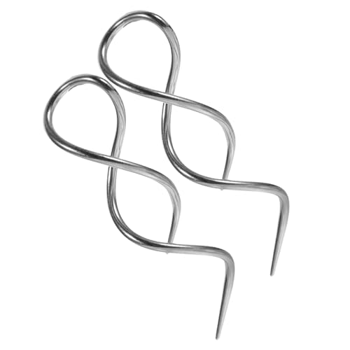 DEARMAMY 2stücke Spiral-einfädler Ohrringe Aus Edelstahl Baumelnde Tropfen-ohrringe Für Frauen Stylische Und Trendige Mit Verdrehtem Design von DEARMAMY