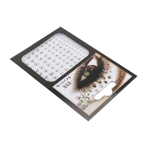 DEARMAMY 2 Stück Gesichtssteine Acryl Aufkleber Teiliges Selbstklebende Wiederverwendbare Bunte Schmucksteine für Augen Stirn Wangen Körper Sicher für Gesicht und Haare von DEARMAMY