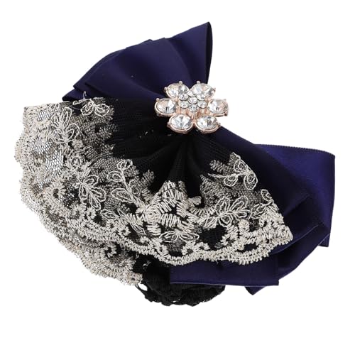 DEARMAMY 2 Stück Haarknoten Netz Haarknoten Haarschmuck mit Clip Haarnetz Dutt Haarabdeckung für Damen Design für Formelle Anlässe Bequem und Vielseitig für Verschiedene Frisuren von DEARMAMY