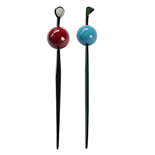 DEARMAMY 2 Stück Haarnadel Große Ball Haar Gabel Für Dutt Orientalische Haarnadeln Retro Haarschmuck Für Frauen Für Besondere Anlässe Und Alltäglichen Gebrauch von DEARMAMY