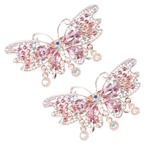 DEARMAMY 2 Stück Haarnadelschmuck klein Mädchen ausgefallene Haarspangen für Frauen Pferdeschwänze retro haarspange mit kristallen haarband pink weibliche Haarnadeln Haarklammern Eisen Rosa DEARMAMY 2 Stück Haarnadelschmuck klein Mädchen ausgefallene Haarspangen für Frauen Pferdeschwänze retro haarspange mit kristallen haarband pink weibliche Haarnadeln Haarklammern Eisen Rosa von DEARMAMY