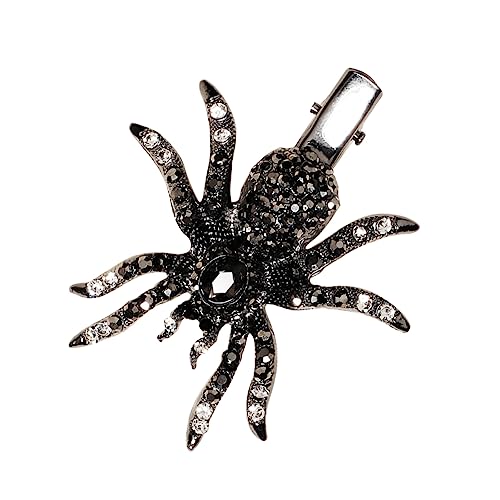DEARMAMY 2 Stück Halloween Haarclip Spinne aus Legierung Künstliche Spinne Haarklammer Rutschfester Haarschmuck für Teens und Damen für Halloween Karneval Partys und Fotoshootings von DEARMAMY