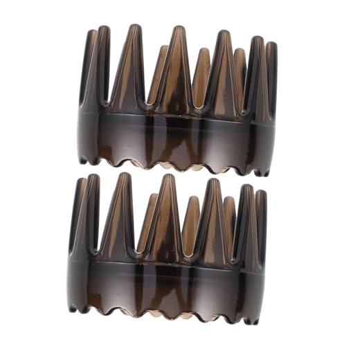 DEARMAMY 2 Stück Kunststoff Haarkamm Rund Massager Kamm mit Breiten Zähnen Sanfte Kopfhautmassage Ergonomisch Leicht Wasserfest für Shampoo und Haarbehandlung bei Damen und Herren von DEARMAMY