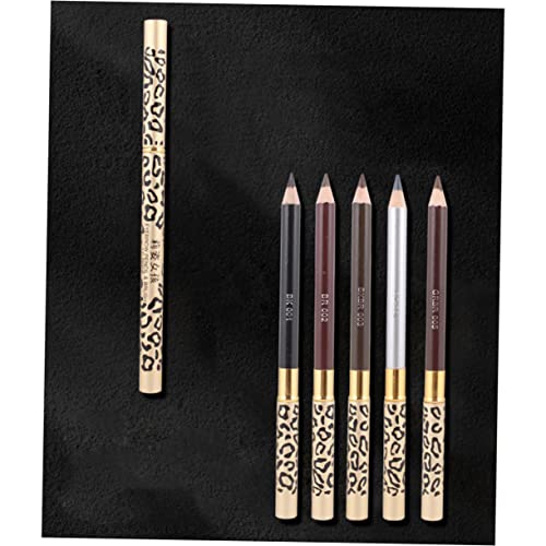 DEARMAMY 2stücke Augenbrauenstift Leopardmuster Langlebig Professioneller Augenbrauen-make-up-stift Und Pinsel Kaffee von DEARMAMY