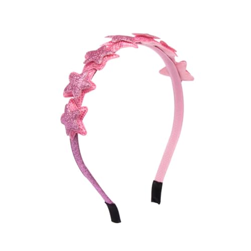 DEARMAMY 2 Stück Liebe Glitzerkopf Hoop Haarzubehör für Mädchen Haarband Haare glitzern funkeln Mädchen Haarzubehör Stern haarschmuck Geburtstagskopfbedeckung Party-Kopfschmuck Party-Haare von DEARMAMY