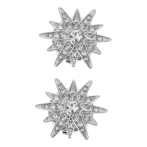 DEARMAMY 2 Stück Metallknöpfe mit Funkelnden Strasssteinen Hexagrammförmige Blusen Jacken-accessoires Praktische und Stilvolle Diy-veredelung für Hemden und Anzüge DEARMAMY 2 Stück Metallknöpfe mit Funkelnden Strasssteinen Hexagrammförmige Blusen Jacken-accessoires Praktische und Stilvolle Diy-veredelung für Hemden und Anzüge von DEARMAMY