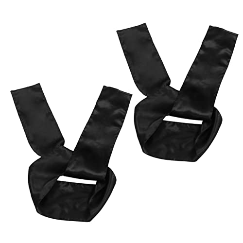 DEARMAMY 2stücke Pack Perücken Stirnband Satin Wickelband Seiden Stirnbänder Haarband Für Perücken Tragen von DEARMAMY