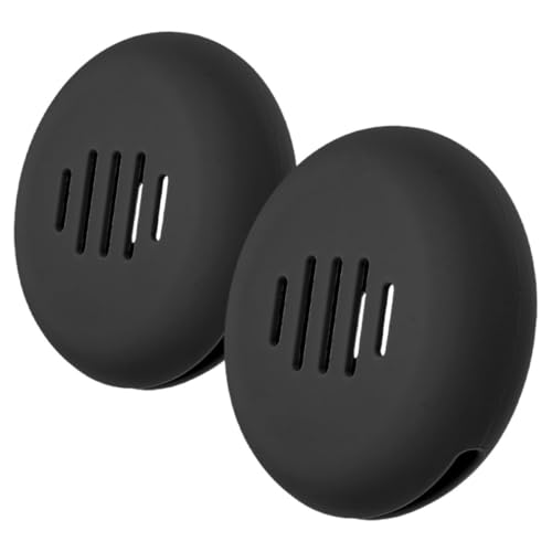 DEARMAMY 2stücke Silikon Schwammhalter Aufbewahrungsbox Für Make-up-schwamm Runder Beauty-schwammhalter Organizer Für Make-up-puder Bruchsicher Schwarz von DEARMAMY