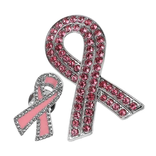 DEARMAMY 2 Stück Rhinestone Brustkrebs Bewusstseinsbrosche Zarte Rosa Schleife Anstecknadel Legierungsmetall Einfach zu Tragen und Vielseitig für Frauen zur Unterstützung und Awareness bei DEARMAMY 2 Stück Rhinestone Brustkrebs Bewusstseinsbrosche Zarte Rosa Schleife Anstecknadel Legierungsmetall Einfach zu Tragen und Vielseitig für Frauen zur Unterstützung und Awareness bei von DEARMAMY