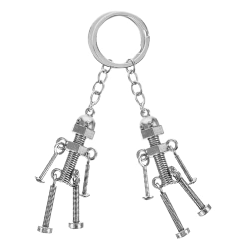 DEARMAMY Metall Roboter Schlüsselanhänger Zarte Hängen Schlüsselanhänger Für Tasche Rucksack von DEARMAMY