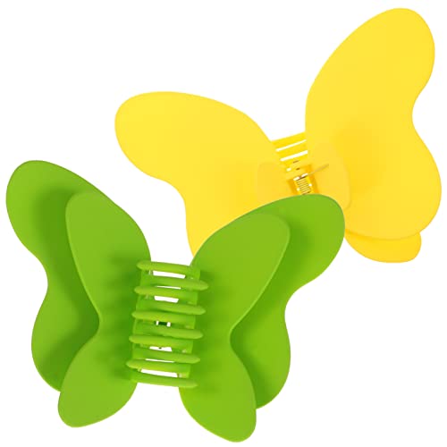 DEARMAMY 2stücke Schmetterlingsklammern Große Haarspangen Frauen Haarschmuck Clip Haar Zubehör Schmetterling Haarspange Langlebig von DEARMAMY