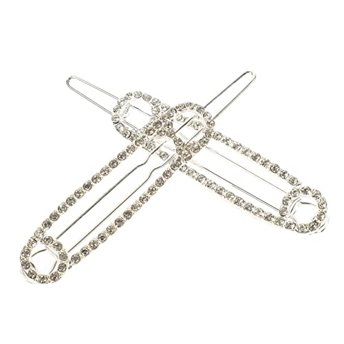 DEARMAMY 2 Stück Sicherheitsnadel Haarspangen für Mädchen Strass Haarklammern Leicht und Tragbar Haarschmuck für Kinder für Partys und Alltag von DEARMAMY