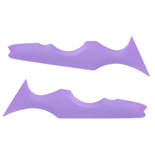 DEARMAMY 2 Stück Eyeliner Schablonen Wiederverwendbare Silikon Make Up Hilfe für Präzise Augenbrauen und Lidschatten Anwendungen Tragbar und Ergonomisch für Reisen und Partys von DEARMAMY