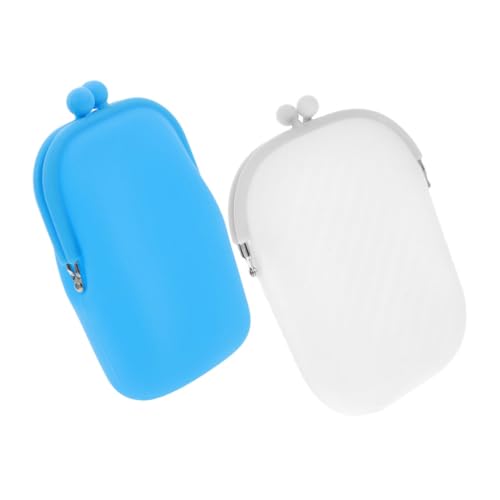 DEARMAMY 2stücke Silikon Münztaschen Für Damen Praktische Geldbörse Für Kleingeld Karten Und Schlüssel Vielseitige Reise-Organizer von DEARMAMY