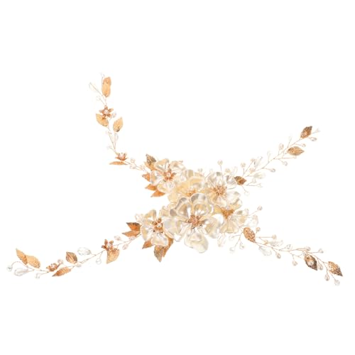 DEARMAMY 2stücke Hochzeit Stirnband Mit Perlen Für Brautjungfern Elegantes Haarband Für Hochzeit Strass Stirnband Für Braut Haarschmuck Für Frauen Und Mädchen von DEARMAMY