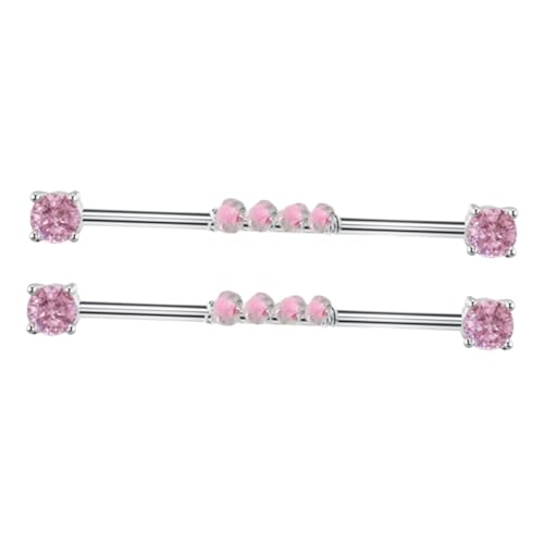 DEARMAMY 2 Stück Titanstahl Lange Helix Piercing Schmuck für Frauen und Männer Cartilage Ohrringe Strapazierfähige und Bequeme Bauchnabelpiercings DEARMAMY 2 Stück Titanstahl Lange Helix Piercing Schmuck für Frauen und Männer Cartilage Ohrringe Strapazierfähige und Bequeme Bauchnabelpiercings von DEARMAMY