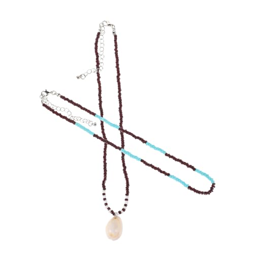 DEARMAMY 2 Stück Verstellbare Choker mit Bunten Perlen Strand Schmuck für Damen Sommer Accessoires für Urlaubs Looks von DEARMAMY