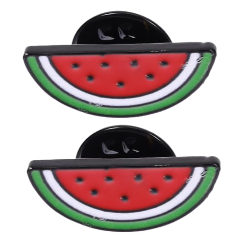 DEARMAMY 2stücke Wassermelonen-brosche-clips Wassermelonen-pins Für Schals Und Pullover Cardigan-clips in Melonenform Broschen-clips Für Kleidung Pullover-clips Für Damen von DEARMAMY