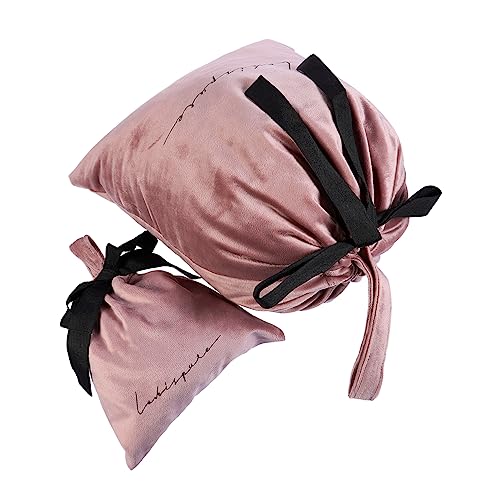 DEARMAMY 2 Stück kosmetische Aufbewahrungstasche Kosmetiktasche Makeup Tasche Reise -Make -up -Tasche Reise-Make-up-Tasche Make-up-Organizer-Reisetasche Polyester Rosa von DEARMAMY