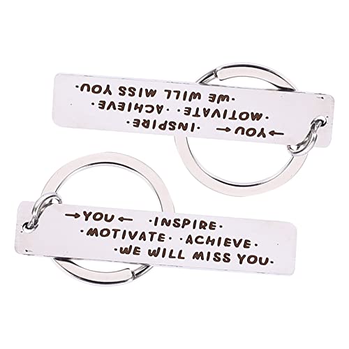 DEARMAMY Cooler Schlüsselanhänger Ruhestand 2-teilig Edelstahl Set Ruhestand Kollegen von DEARMAMY