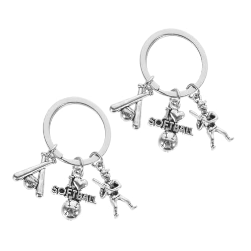 DEARMAMY Sportliche Baseball-schlüsselanhänger 2-teiliges Schlüsselanhänger-Set Aus Metall Softball- Stilvolles Accessoire für Schlüsselanhänger Abschlussfeier Sportliebhaber DEARMAMY Sportliche Baseball-schlüsselanhänger 2-teiliges Schlüsselanhänger-Set Aus Metall Softball- Stilvolles Accessoire für Schlüsselanhänger Abschlussfeier Sportliebhaber von DEARMAMY