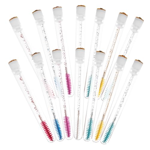 DEARMAMY 20 Sätze Teiliges Set mit Leeren Wimperntusche Flaschen und Wimpernbürsten Diy Wimpernverlängerungswerkzeug Tragbar und Leicht Transparentes Design für Einfache Anwendung von DEARMAMY