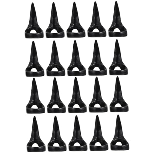 DEARMAMY 20 Stck Teiliges Halloween Punk Krallen Fingernagel Langlebige Fake Nails mit Claw Fingertip Design Komfortable Finger Ringe für Halloween Kostüm Party Cosplay und Nail Art von DEARMAMY