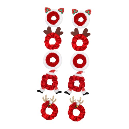 DEARMAMY 20 Stck. Teiliges Weihnachts Haargummi mit Elastischem Design Weichen Komfortablen Ponytail Haltern Geeignet für Dickes und Dünnes Haar Fest Haltend für Damen und Mädchen Festliche von DEARMAMY