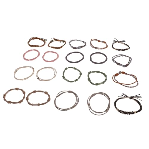 DEARMAMY 20stücke Bohemia Haargummi-armband Elastische Pferdeschwanzhalter Haargummis Für Frauen Und Mädchen Haar-accessoires Für Verschiedene Anlässe von DEARMAMY