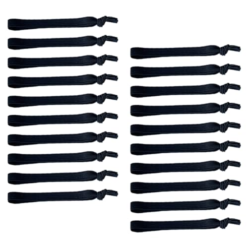 DEARMAMY 20 Stück Teiliges Verstellbare Herren Haargummis Elastische Haarbänder für Pferdeschwanz für Sport und Freizeit Leicht und Langlebig Bequem Handgelenkschmuck Nutzbar von DEARMAMY