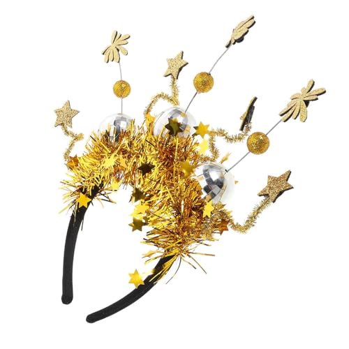 DEARMAMY Neujahrs-stirnband 2025 Glitzer Happy New Years Stirnband Bequemes Leichtes Design von DEARMAMY