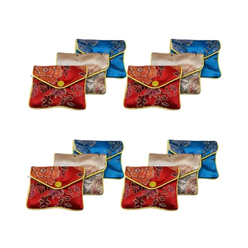 DEARMAMY 20stücke Stickerei-schmuckbeutel Im Vintage-Stil Münztasche Für Mädchen Geschenktasche Mit Chinesischer Stickerei Aufbewahrungsbeutel Für Schmuck Und Schlüsselanhänger von DEARMAMY