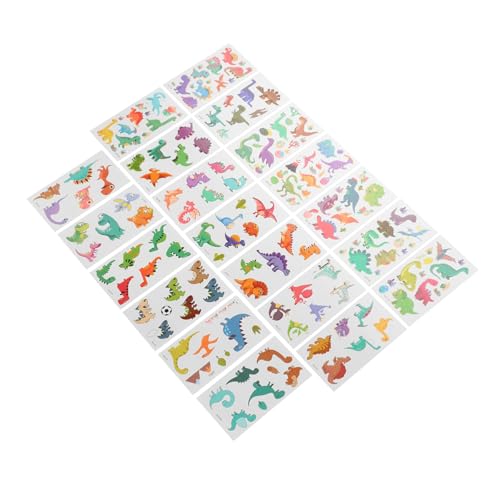 DEARMAMY 20blätter Temporäre Tattoos Aufkleber Mit Dinosauriermotiven Schnell Anwendbar Clevere Dekoration Für Junge Mädchen Und Erwachsene Leicht Zu Entfernen von DEARMAMY