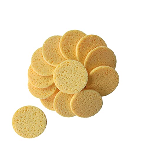 DEARMAMY 20stücke Teiliges Hautfreundliche Reinigungsschwämme Aus Zellulose Runde Make-up-entferner-pads Für Sanfte Gesichtsreinigung Hautfarben von DEARMAMY