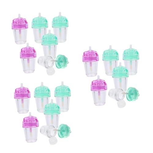 DEARMAMY 21 Stck Teiliges Leerer Transparenter Lipgloss Tuben aus Sicherem DIY Lippenbalsam Behälter Praktisch Wiederverwendbar für Unterwegs und für Frauen und Mädchen von DEARMAMY