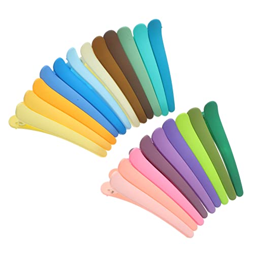 DEARMAMY 21 Stück Teiliges Farbige Haarklammern für Damen Matte Leichte Alligator Haarspangen Langlebig und Sicher Geeignet für Alltag Partys Hochzeiten Vielseitig für Verschiedene von DEARMAMY