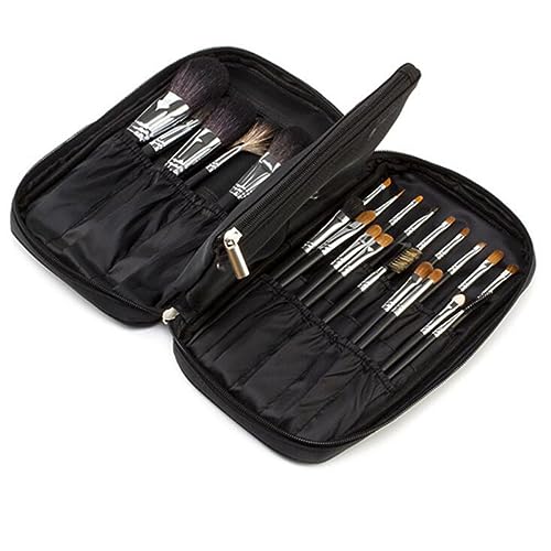 DEARMAMY Aufbewahrungstasche Für Make-up-Pinsel Tuch Kosmetik Reisetasche Kompakte Schminktasche Make-up Pinseltasche Reisen Kosmetiktasche Kosmetische Organizer -Tasche Schwarz von DEARMAMY