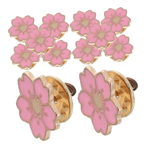 DEARMAMY 24 Stück Teiliges Niedliche Kirschblüten Broschen Emaillierte Anstecknadeln aus Robustem Legierungsmetall Japanisch Inspiriertes Design für Rucksäcke Kleidung Taschen und von DEARMAMY