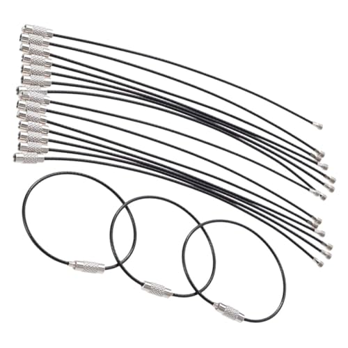 DEARMAMY Schlüsselringe Set Edelstahl Schlüsselringe Draht Schlüsselanhänger Loop Halter Schlüsselring Etiketten Für Schlüsselbund Und Gepäck Tags Schlüsselanhänger Kette von DEARMAMY