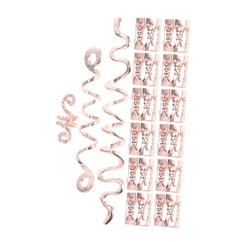 DEARMAMY 28 Teiliger Dreadlock Ring Haarschmuck Für Zöpfe Accessoires Metall Haar Dreadlock Charms Zöpfe Ringe Manschetten Clips Für Frauen Dekorationen von DEARMAMY